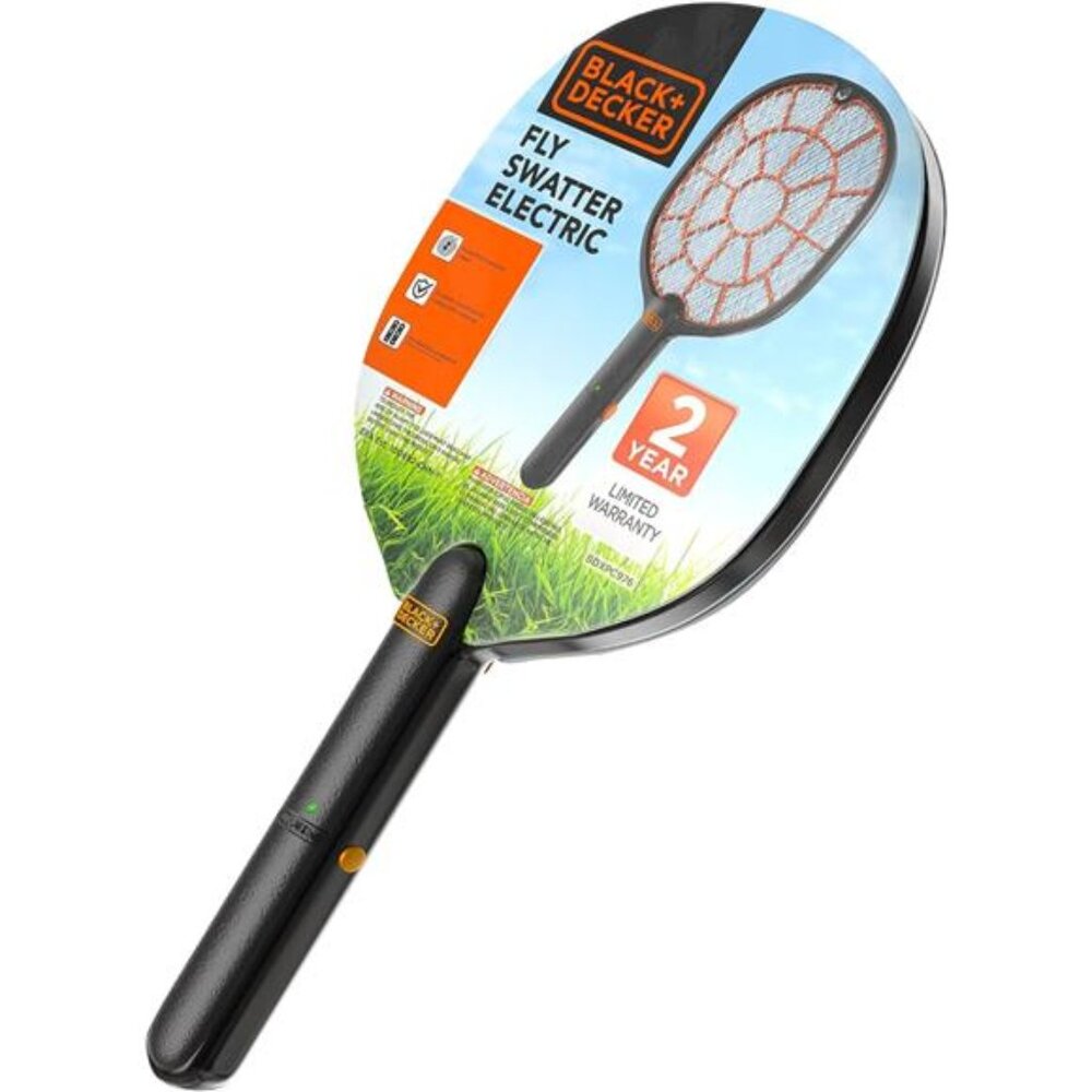 Bug Zapper Racket – Electric Fly Swatter for Gnats, Mosquitoes, & More –